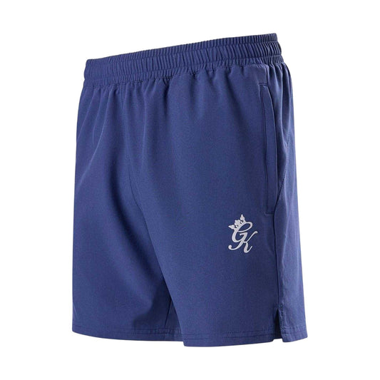 Oxford Blue - Front - Gym King Mens Logo Running Shorts