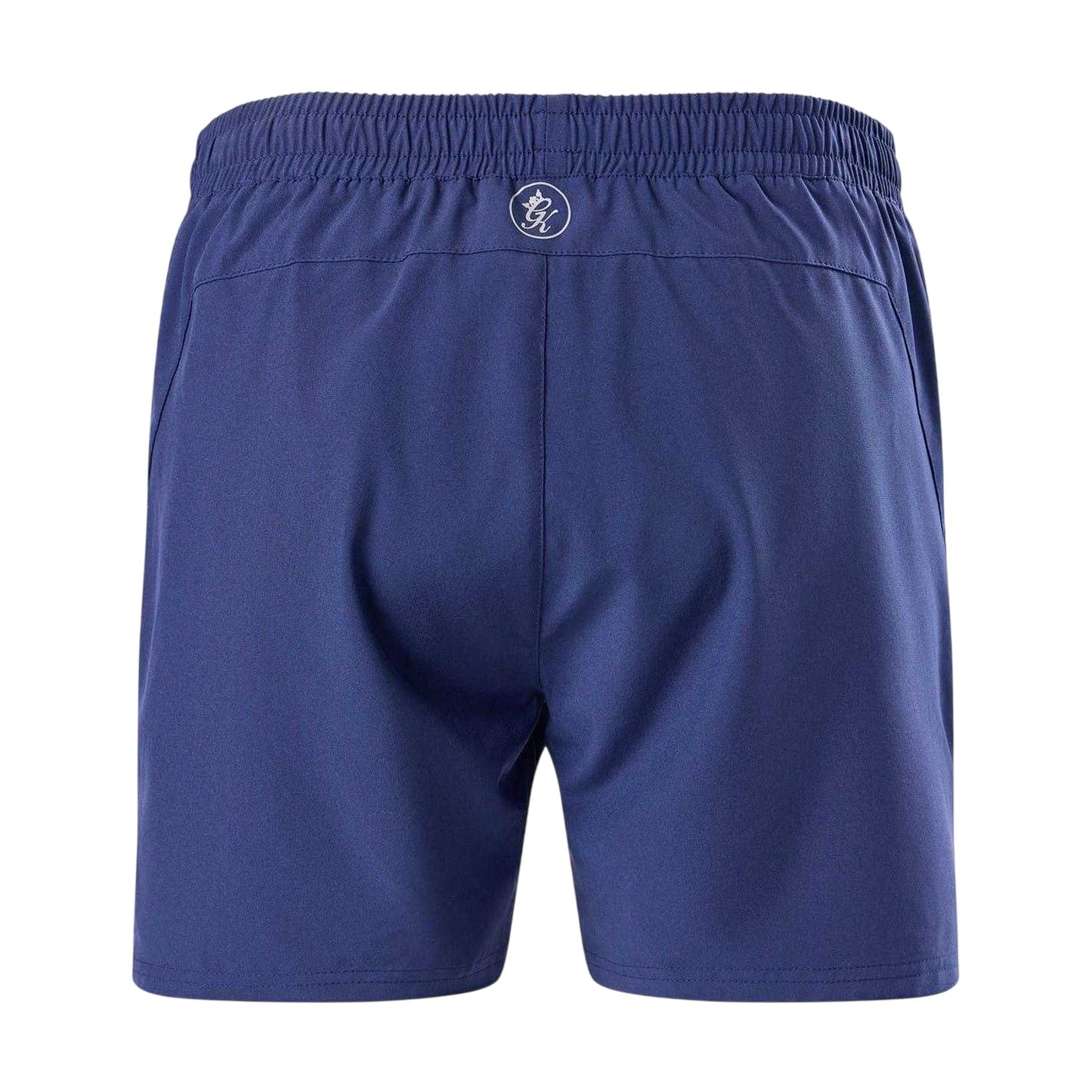 Oxford Blue - Back - Gym King Mens Logo Running Shorts