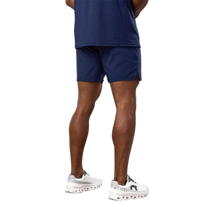 Oxford Blue - Side - Gym King Mens Logo Running Shorts