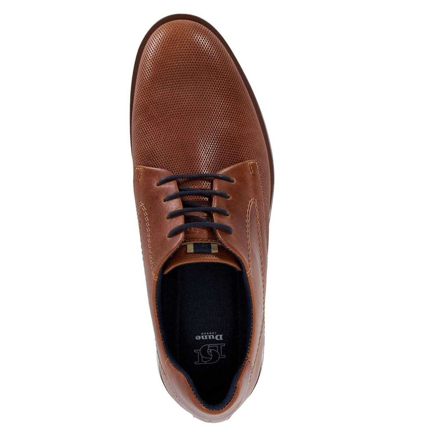 Tan - Side - Dune London Mens Leather Derby Shoes