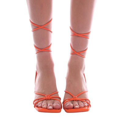 Orange - Front - Where´s That From Womens-Ladies Strappy Block Heel Sandals