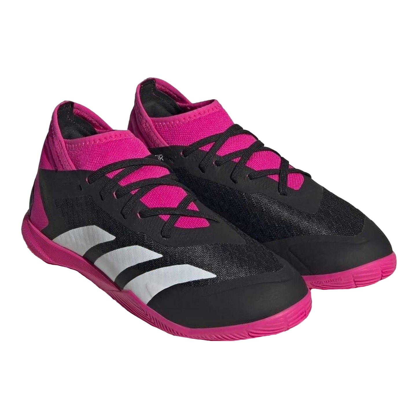 Black - Pack Shot - Adidas Childrens-Kids Predator Accuracy.3 Indoor Football Shoes