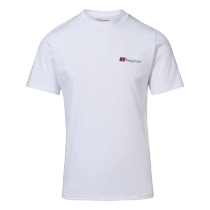 White - Front - Berghaus Mens Classic Organic Logo T-Shirt