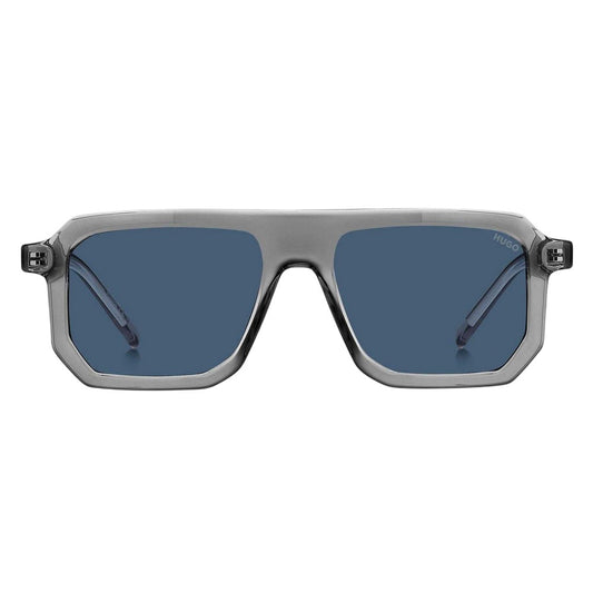 Grey - Front - Hugo Mens Flat Top Sunglasses