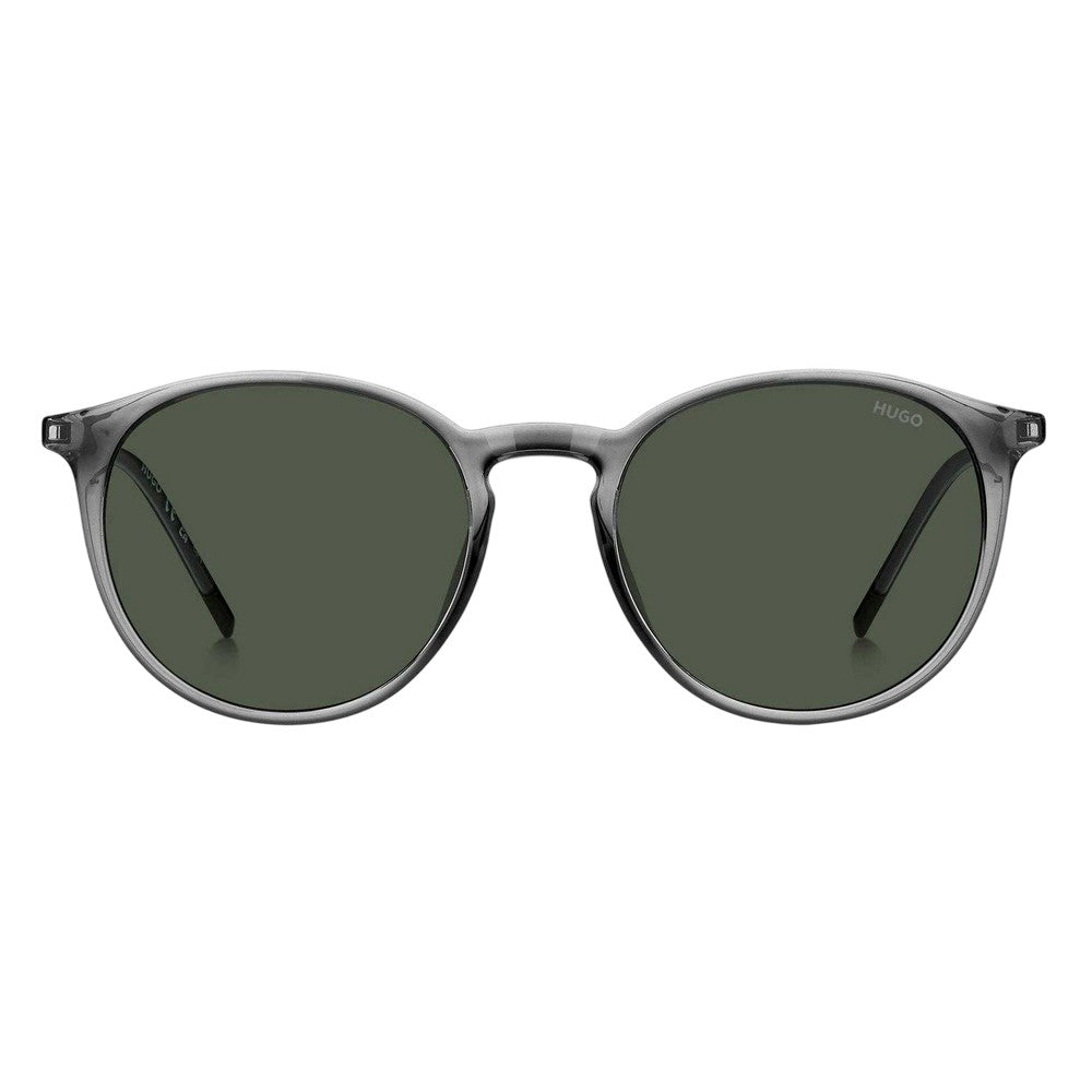 Ruthenium - Front - Hugo Mens Round Sunglasses