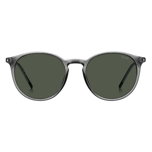 Ruthenium - Front - Hugo Mens Round Sunglasses