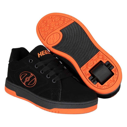 Black-Flame - Pack Shot - Heelys Childrens-Kids Canvas Skate Shoes