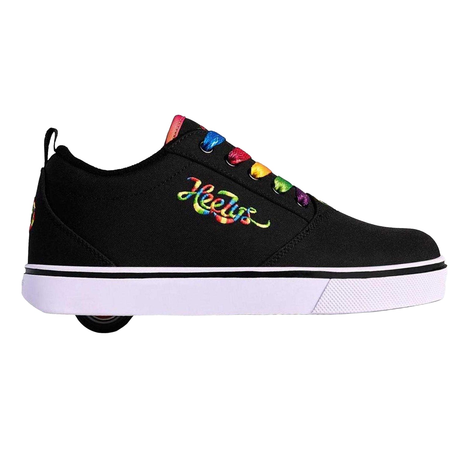 Black-Rainbow - Front - Heelys Childrens-Kids Canvas Skate Shoes