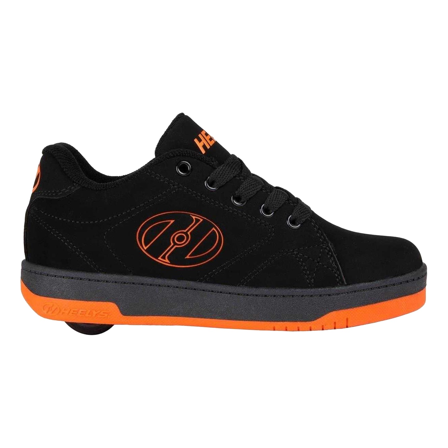 Black-Flame - Front - Heelys Childrens-Kids Canvas Skate Shoes