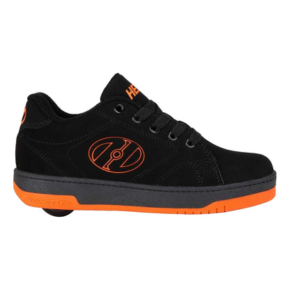 Black-Flame - Front - Heelys Childrens-Kids Canvas Skate Shoes