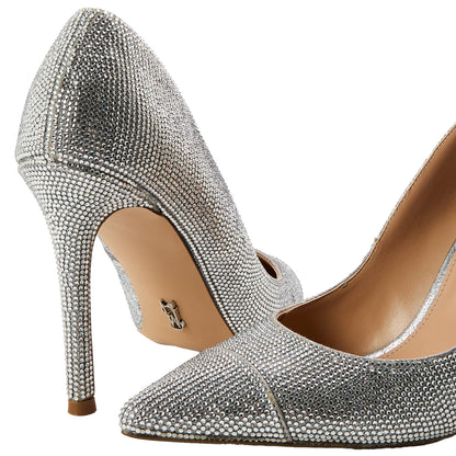 Silver - Lifestyle - Steve Madden Womens-Ladies Evelyn Stiletto Heel Court Shoes