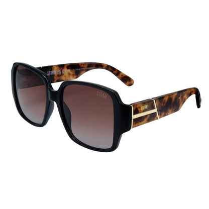 Black - Back - Storm Womens-Ladies Square Sunglasses