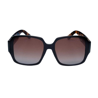 Black - Front - Storm Womens-Ladies Square Sunglasses