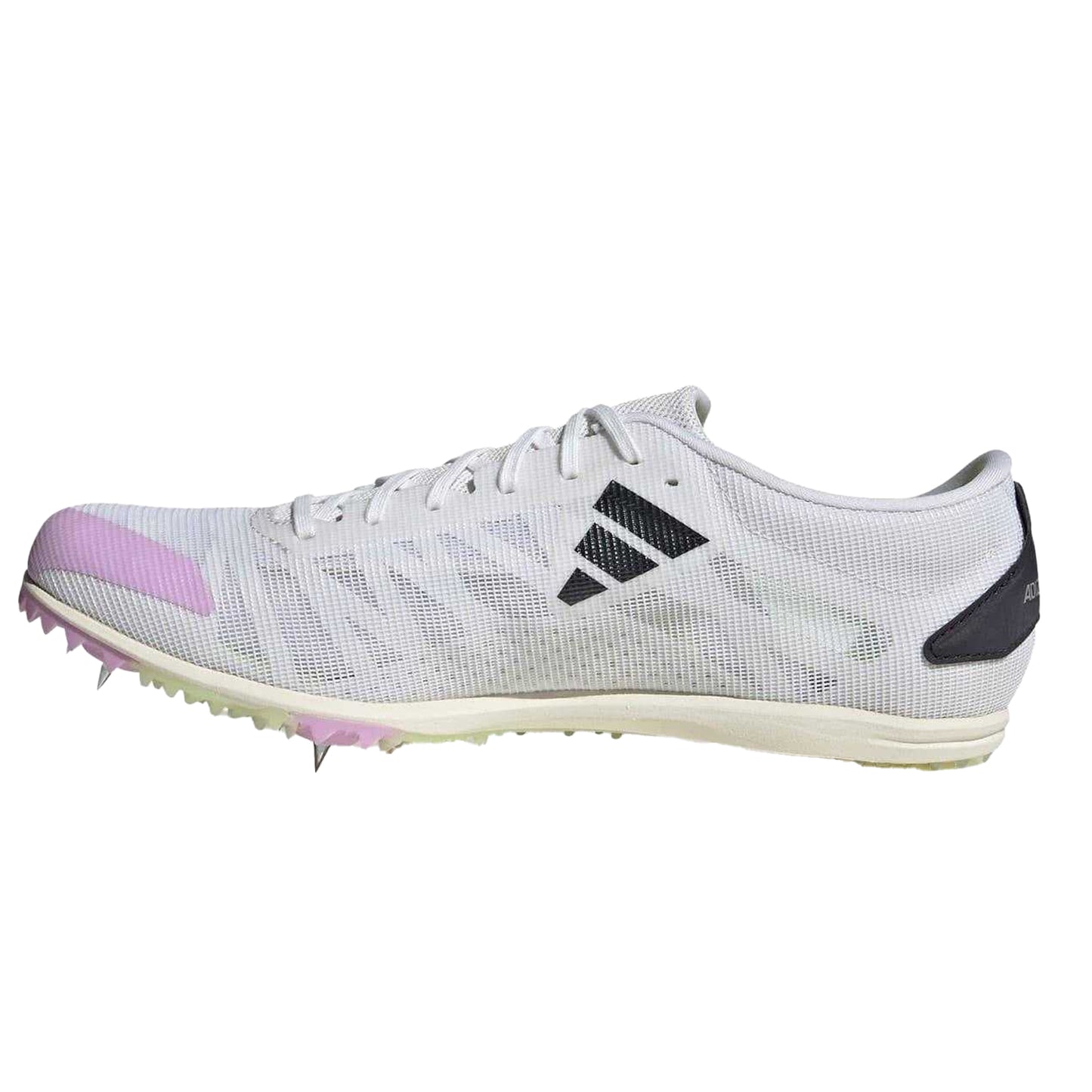 White - Side - Adidas Mens Adizero 3 Stripes Running Trainers