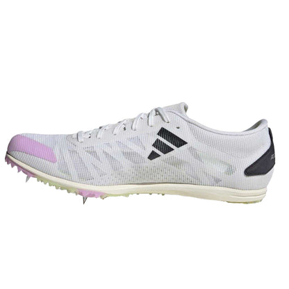White - Side - Adidas Mens Adizero 3 Stripes Running Trainers