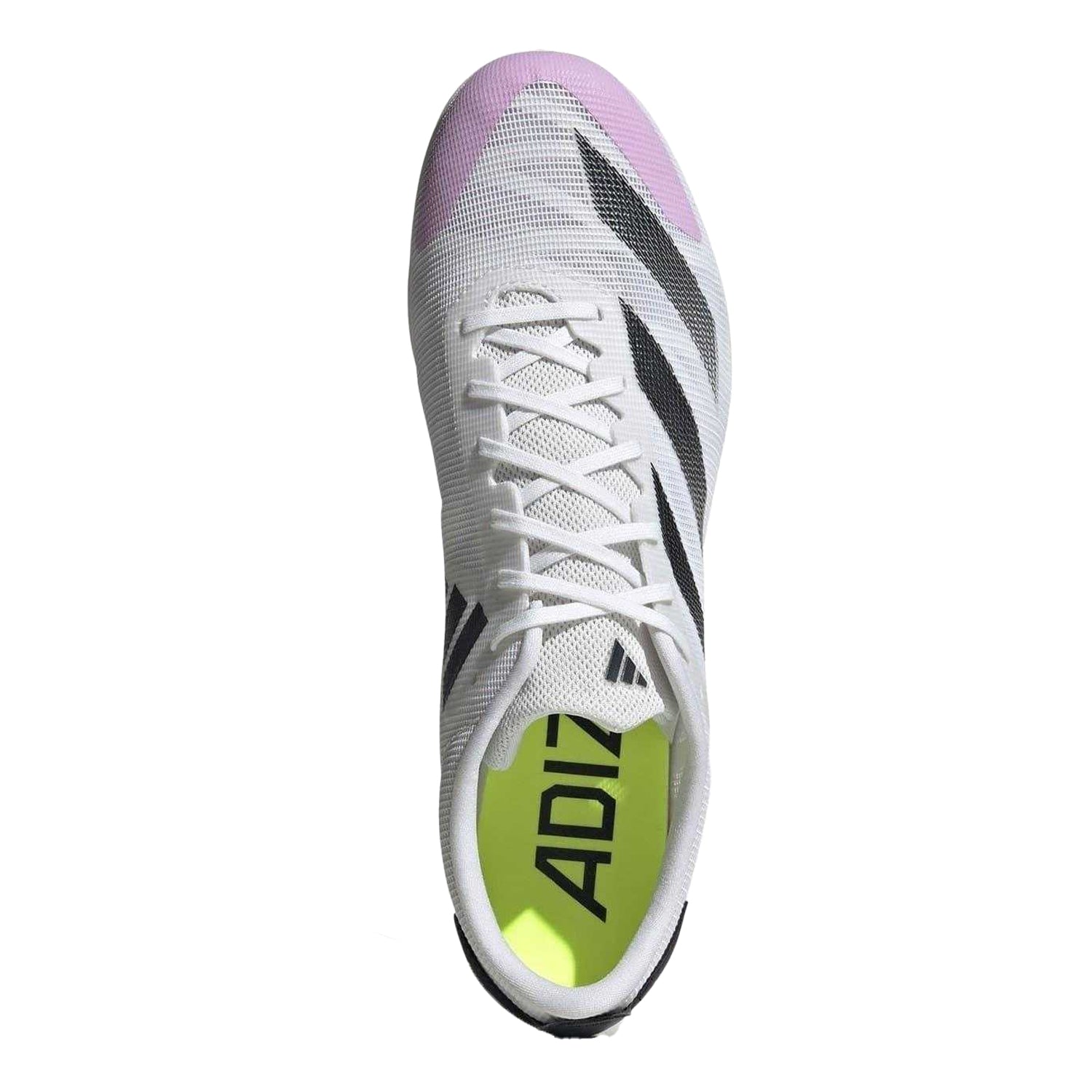 White - Lifestyle - Adidas Mens Adizero 3 Stripes Running Trainers