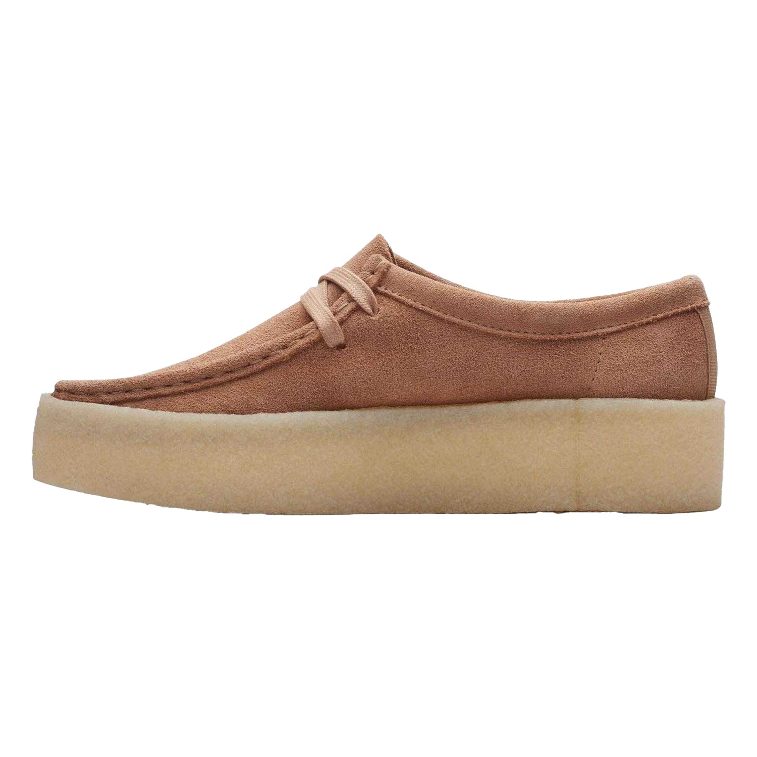 Beige - Back - Clarks Originals Womens-Ladies Suede Loafers