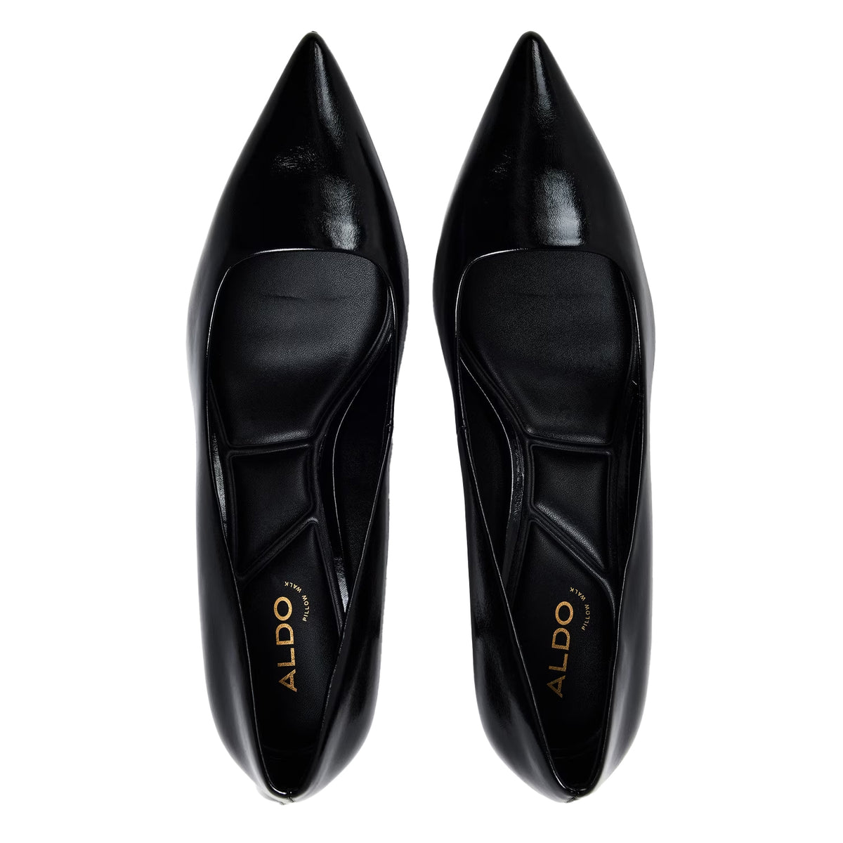 Black - Side - Aldo Womens-Ladies Hennlee Stiletto Heel Court Shoes