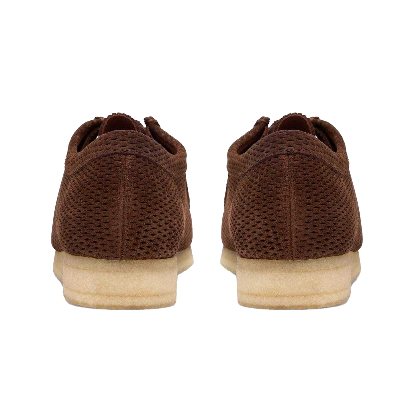 Dark Brown - Back - Clarks Originals Mens Wallabee Suede Shoes