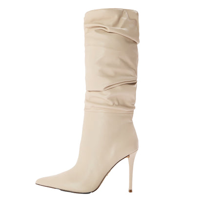 Bone - Back - Steve Madden Womens-Ladies Schmooze Stiletto Heel Ankle Boots