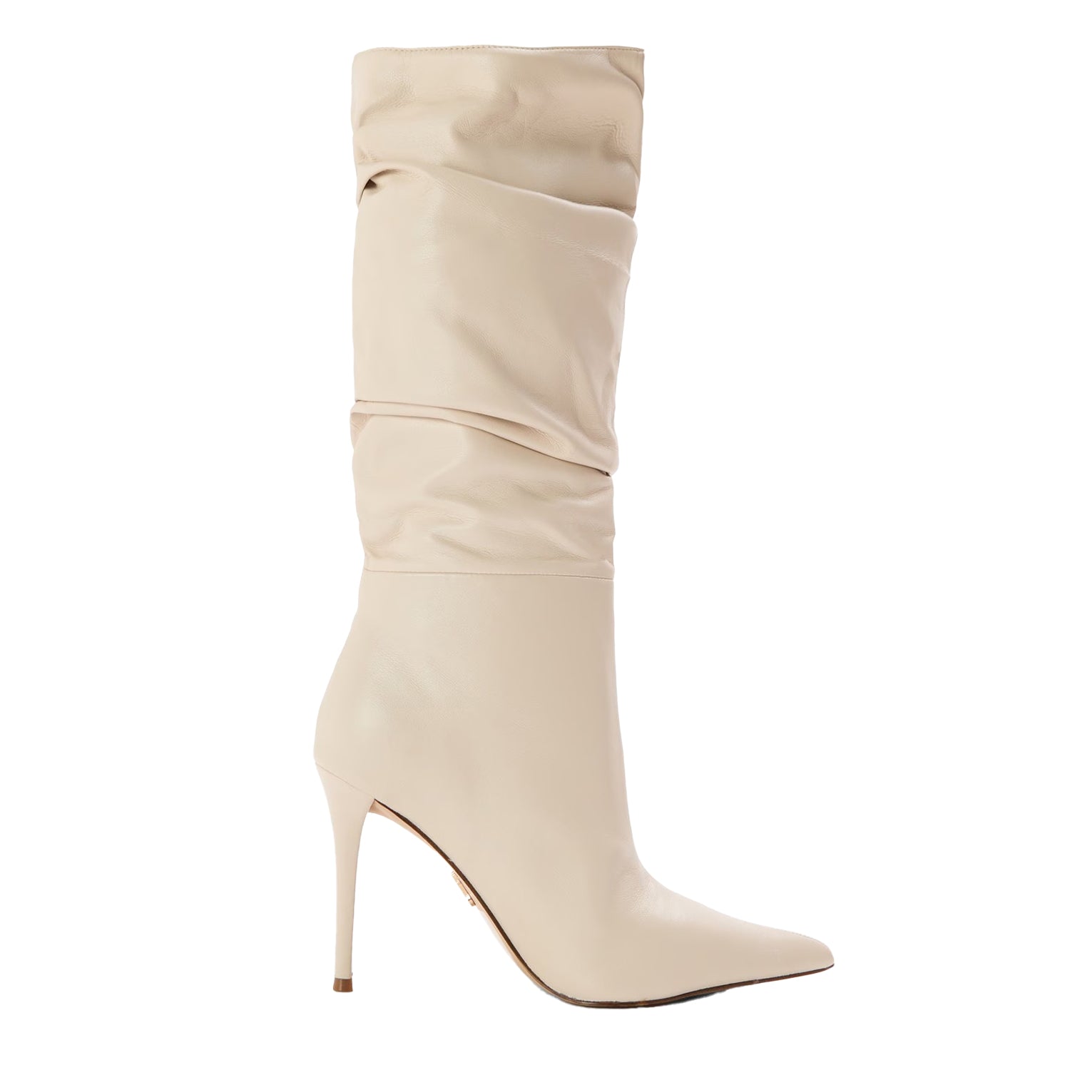 Bone - Front - Steve Madden Womens-Ladies Schmooze Stiletto Heel Ankle Boots