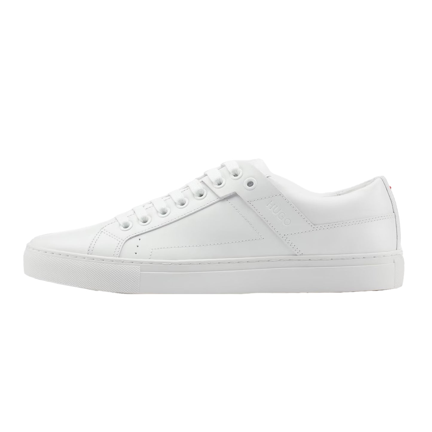 White - Side - Hugo Mens Futurism Low Trainers