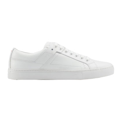 White - Front - Hugo Mens Futurism Low Trainers