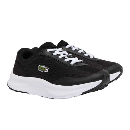 Black-White - Pack Shot - Lacoste Womens-Ladies Neo Run Ace Trainers