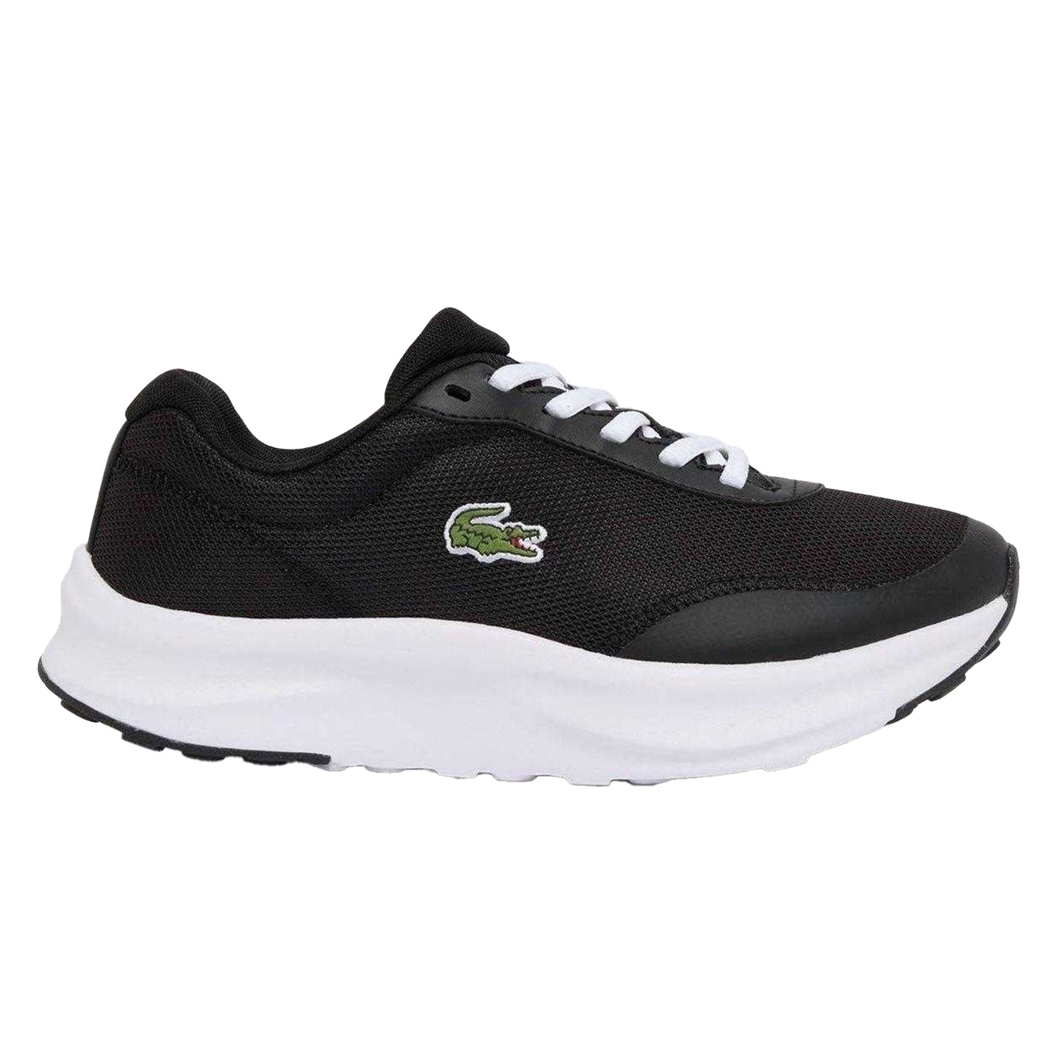 Black-White - Front - Lacoste Womens-Ladies Neo Run Ace Trainers