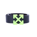 Black-Blue - Front - Off White Mens Rev Fluo Arrow Leather Belt