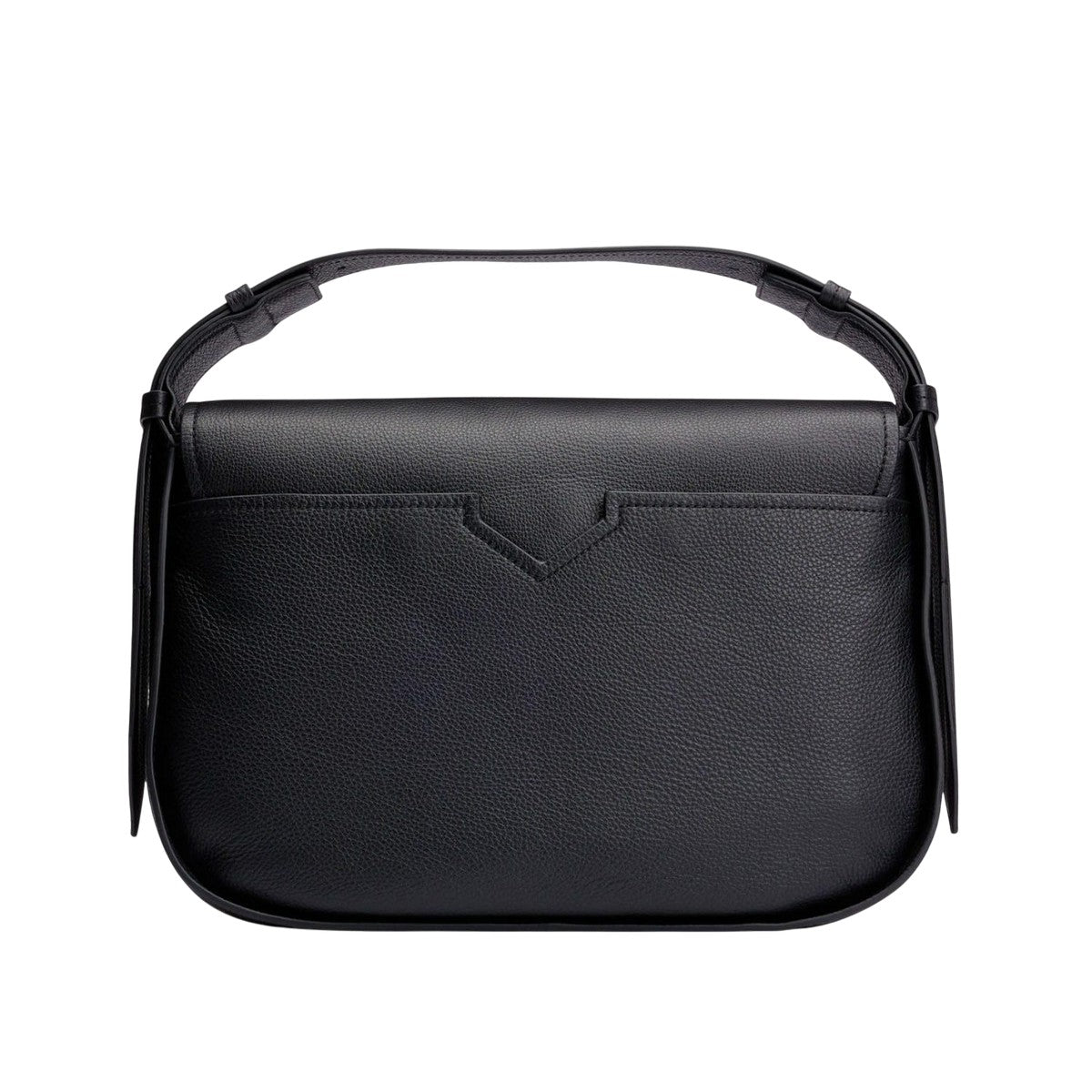 Black - Back - Boss Womens-Ladies Leti Cow Leather Shoulder Bag