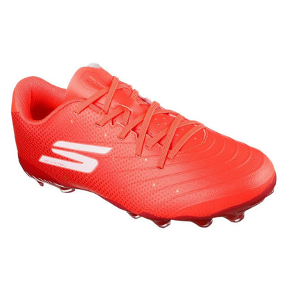 Orange - Pack Shot - Skechers Childrens-Kids Cleated Firm Ground Football Boots