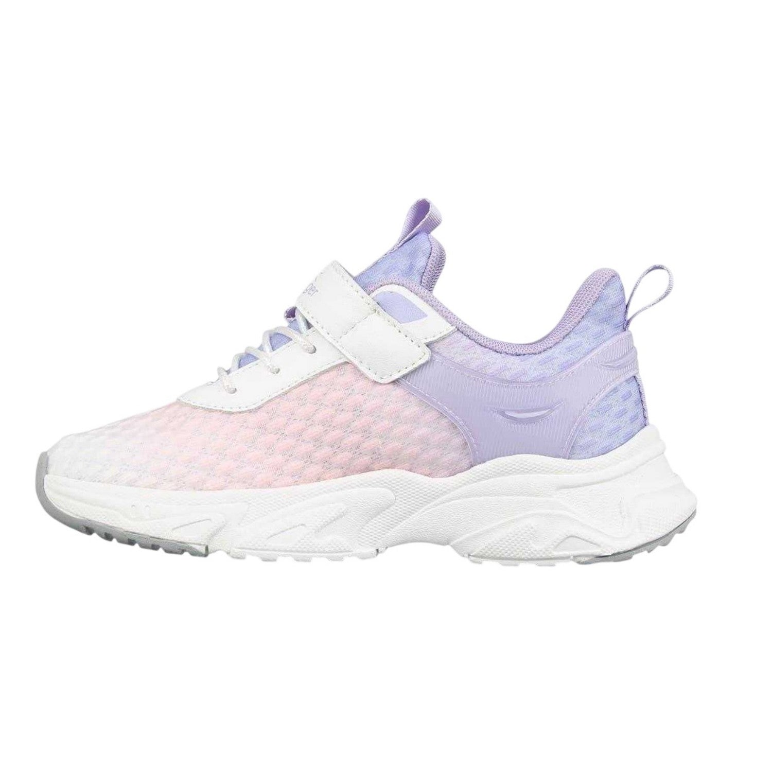 White-Purple - Back - Slazenger Childrens-Kids Skye Ombre Textured Lace Up Trainers