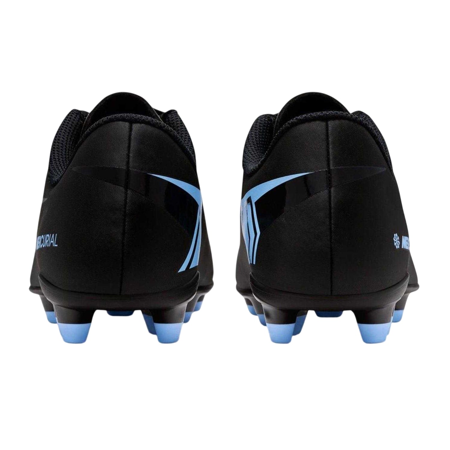 Black-Blue - Back - Nike Childrens-Kids Vapor Firm Ground Football Boots