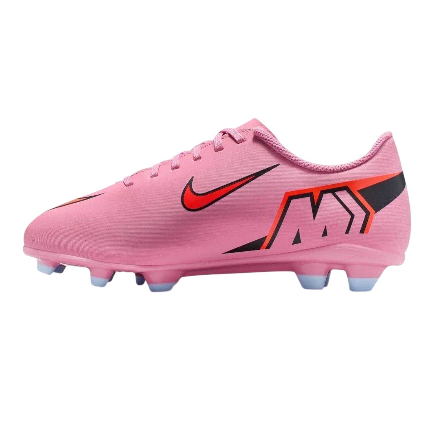 Pink-Black - Side - Nike Childrens-Kids Vapor Firm Ground Football Boots