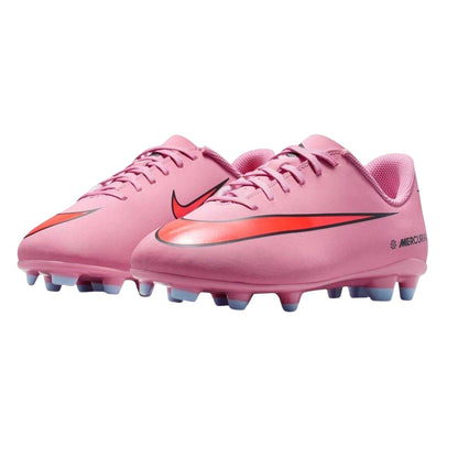 Pink-Black - Pack Shot - Nike Childrens-Kids Vapor Firm Ground Football Boots