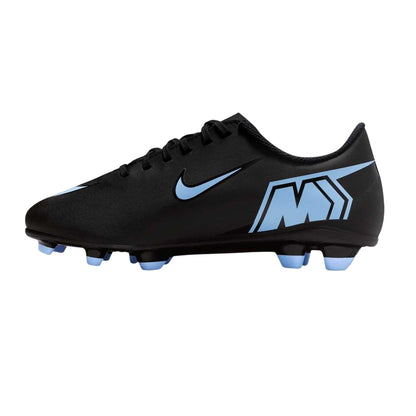 Black-Blue - Side - Nike Childrens-Kids Vapor Firm Ground Football Boots