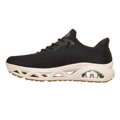 Black-White - Back - Skechers Mens Uno Glide Trainers
