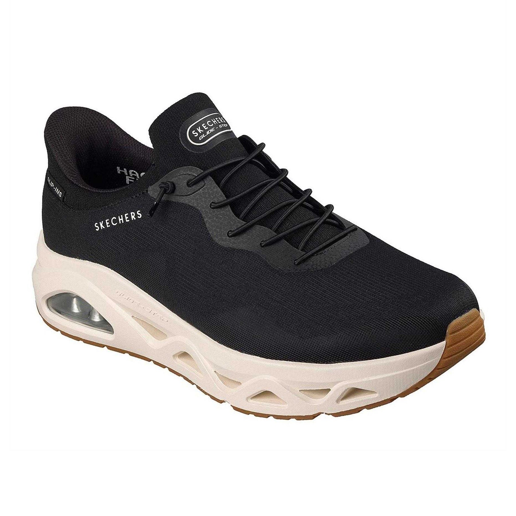 Black-White - Pack Shot - Skechers Mens Uno Glide Trainers