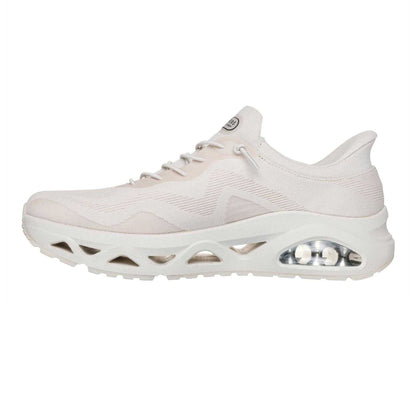 Natural - Back - Skechers Mens Uno Glide Trainers