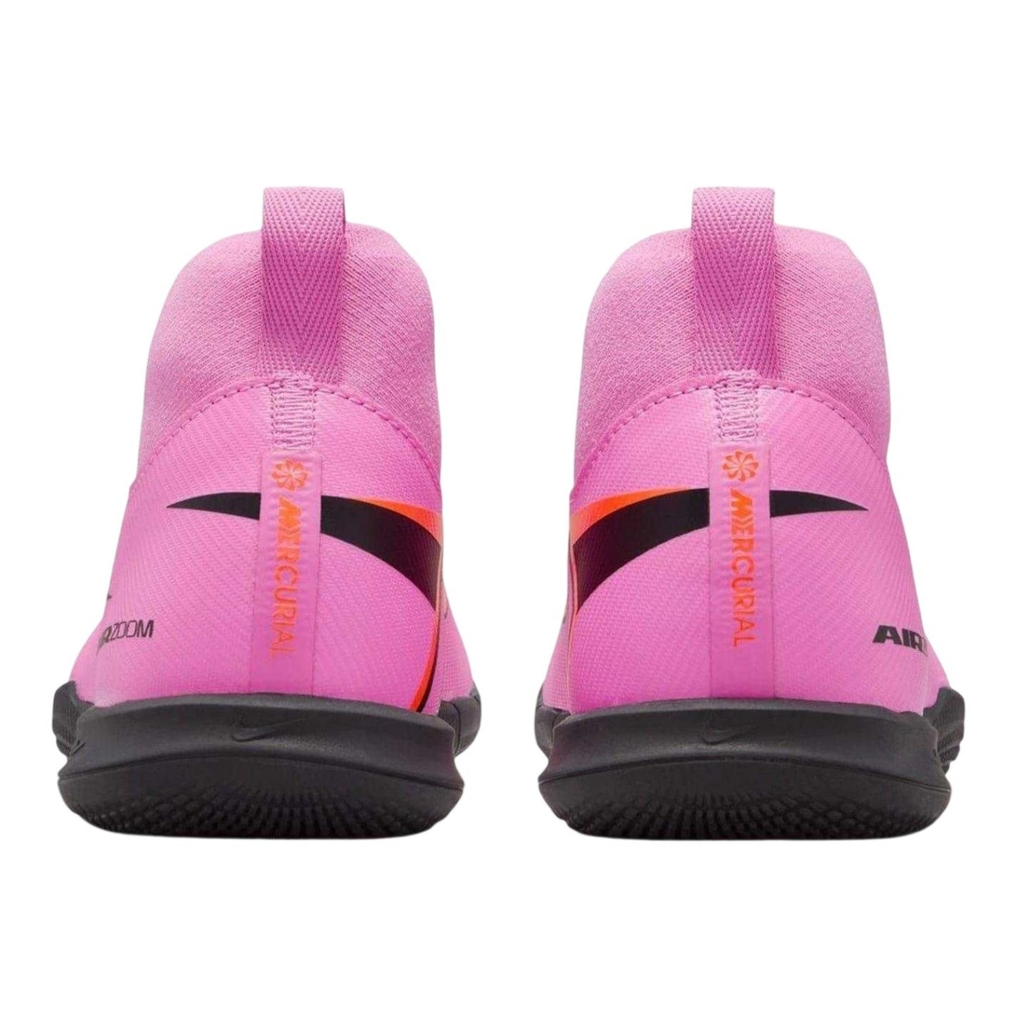 Pink-Black - Back - Nike Childrens-Kids Mercuial Superfly 10 Academy Indoor Football Shoes