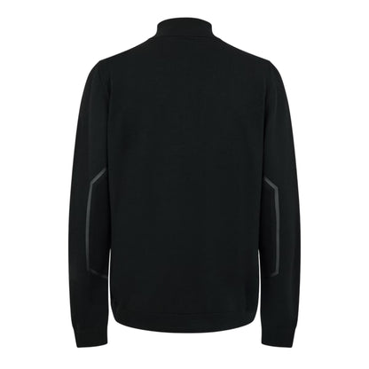 Black - Back - Boss Mens Zhine Regular Long-Sleeved Jumper