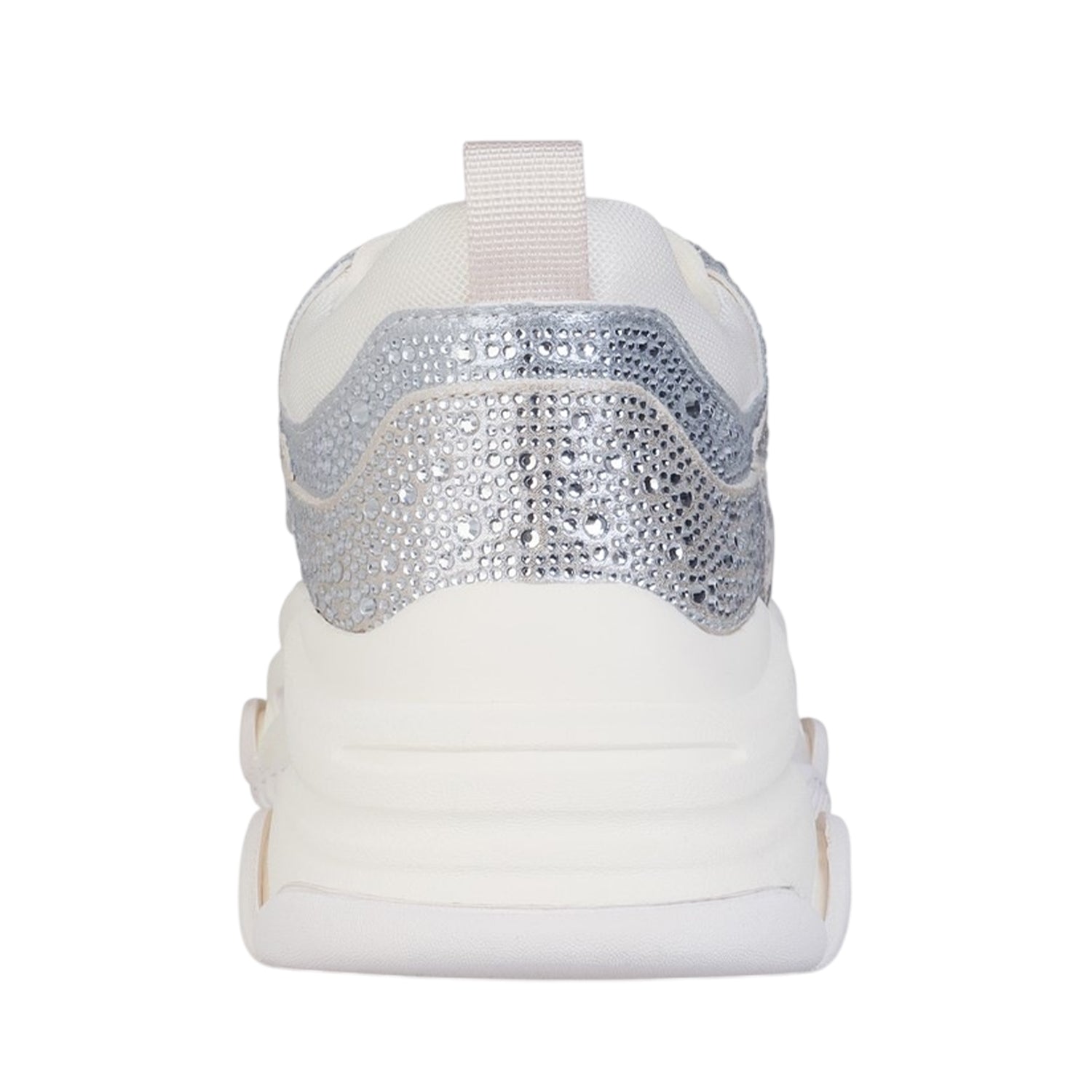 Coin-Silver - Back - Steve Madden Womens-Ladies Privy Embellished Trainers