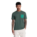 Teal - Lifestyle - Lyle & Scott Mens Tonal Pocket T-Shirt