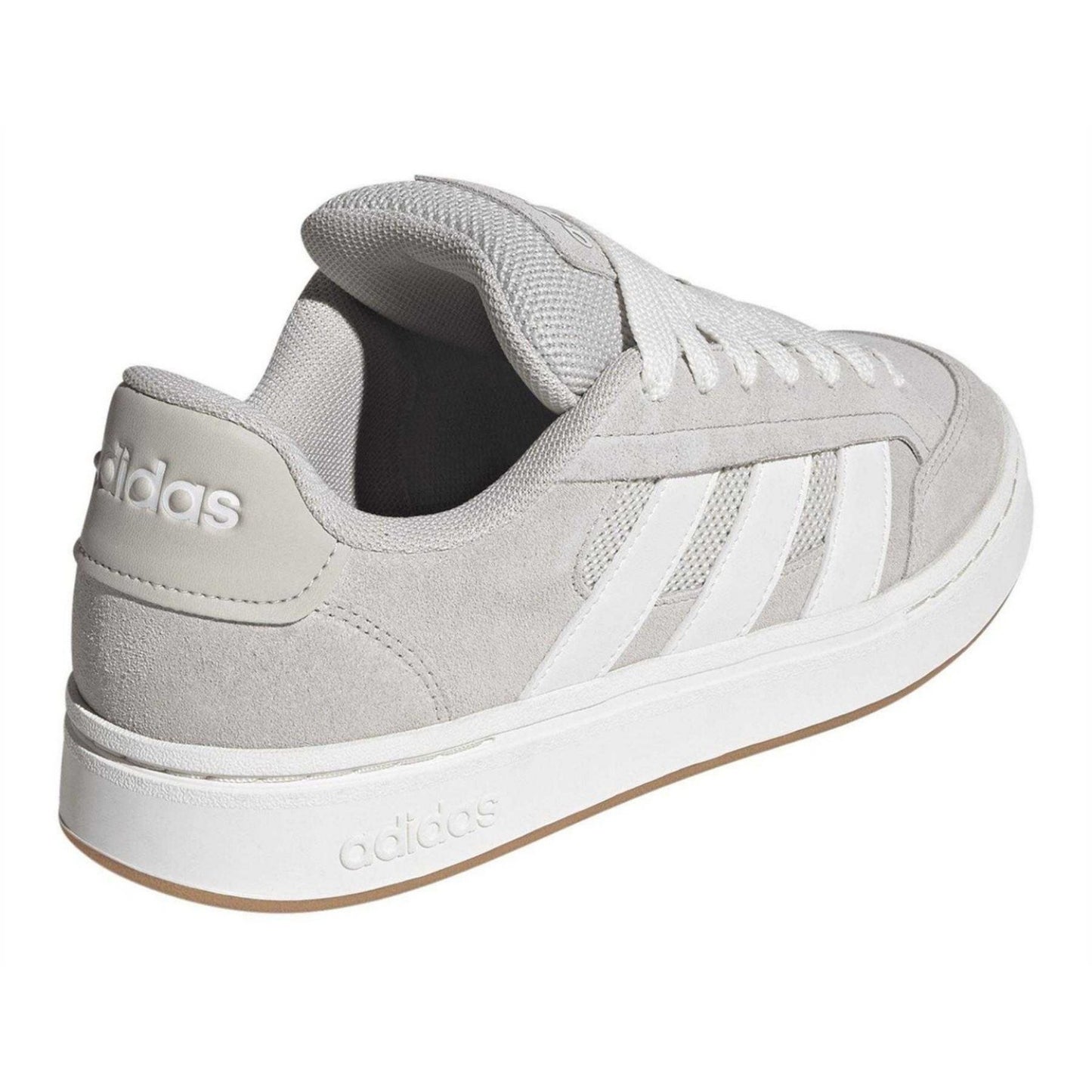 Alumina-Gum-White - Back - Adidas Mens Gc Alpha Suede Trainers