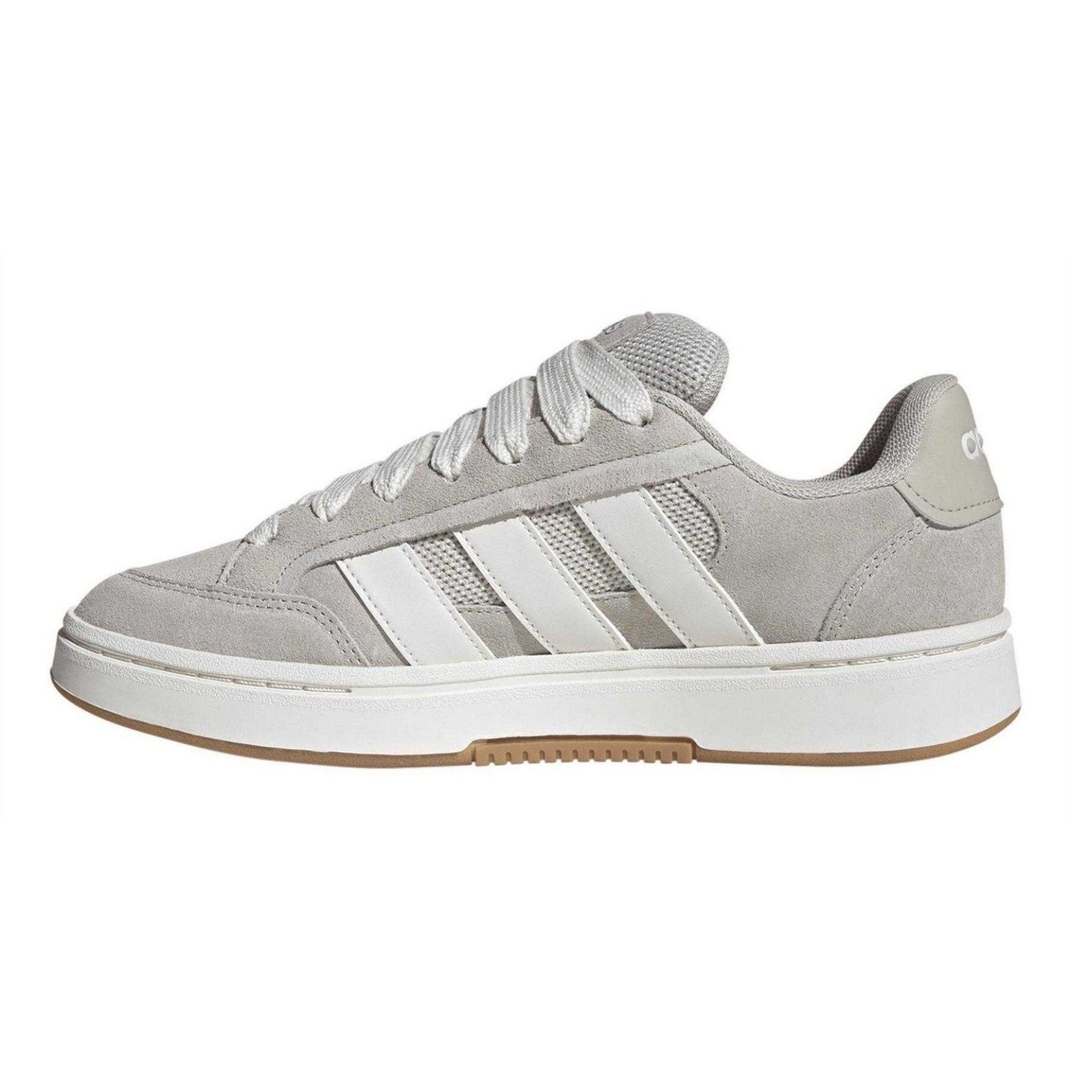 Alumina-Gum-White - Side - Adidas Mens Gc Alpha Suede Trainers