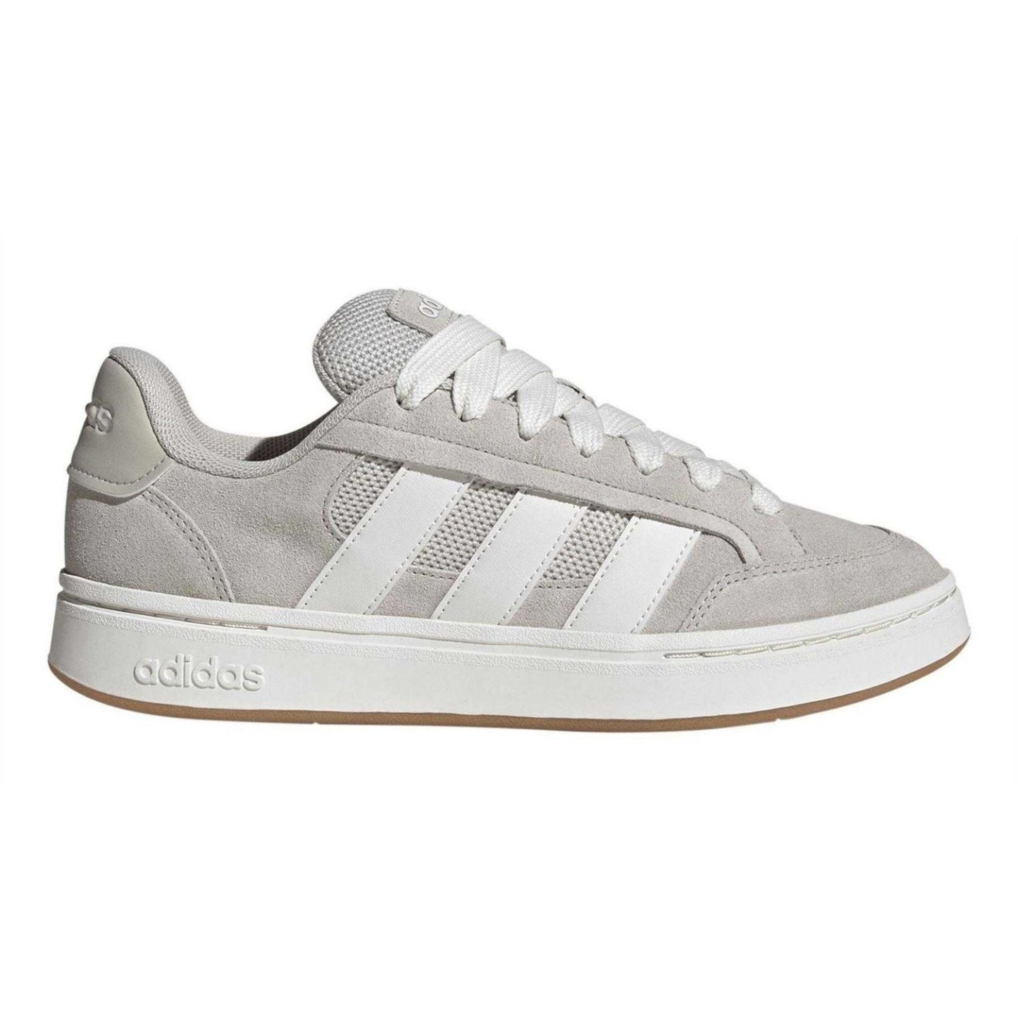 Alumina-Gum-White - Front - Adidas Mens Gc Alpha Suede Trainers