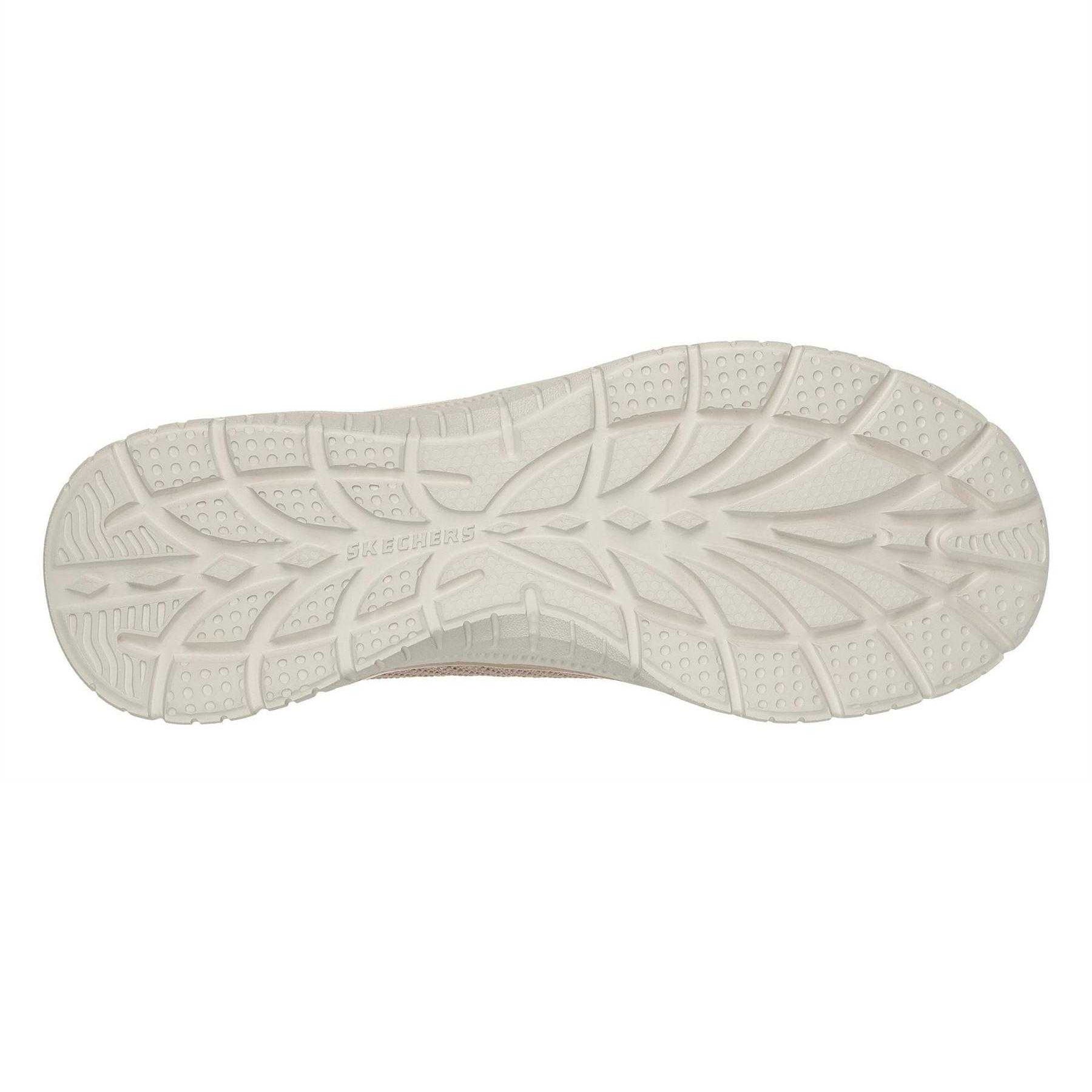 Beige - Lifestyle - Skechers Womens-Ladies Virtue Knitted Slip-on Trainers