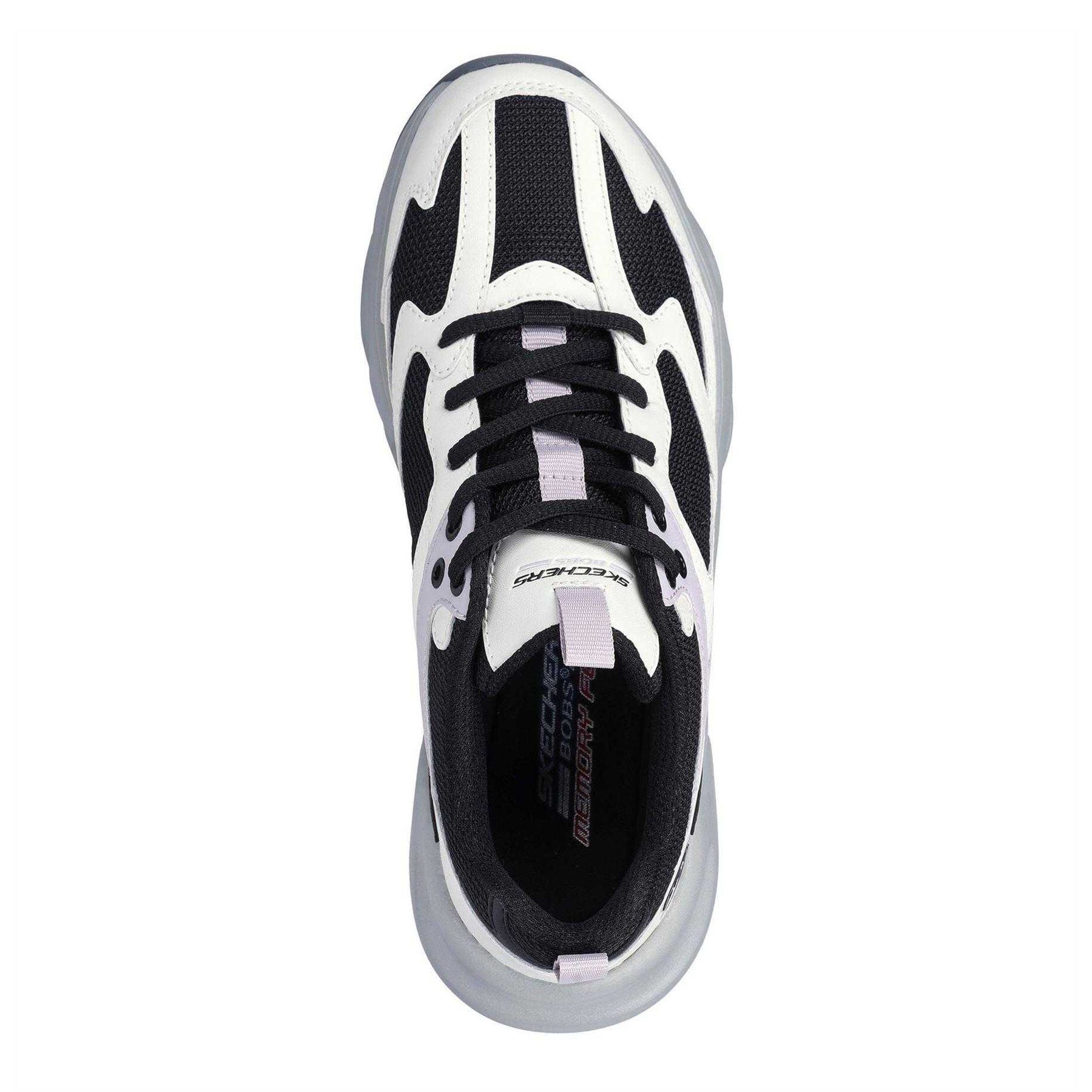 White-Grey-Black - Side - Skechers Womens-Ladies Bobs Mania 2 Trainers
