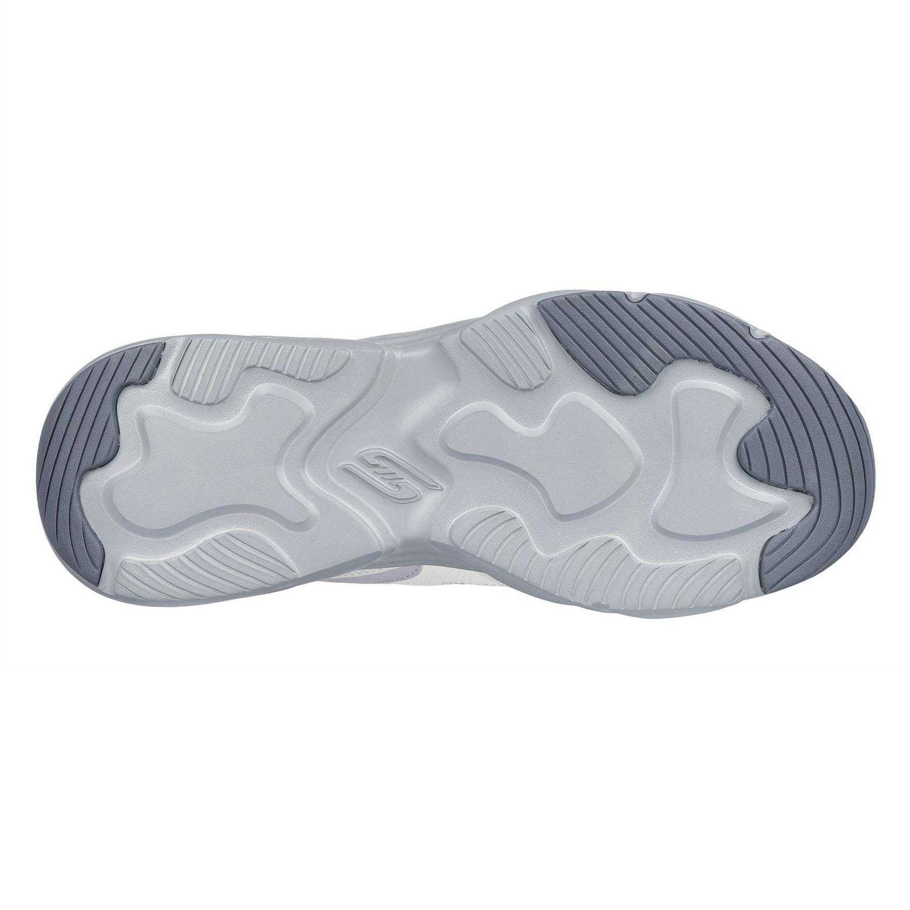 White-Grey-Black - Lifestyle - Skechers Womens-Ladies Bobs Mania 2 Trainers